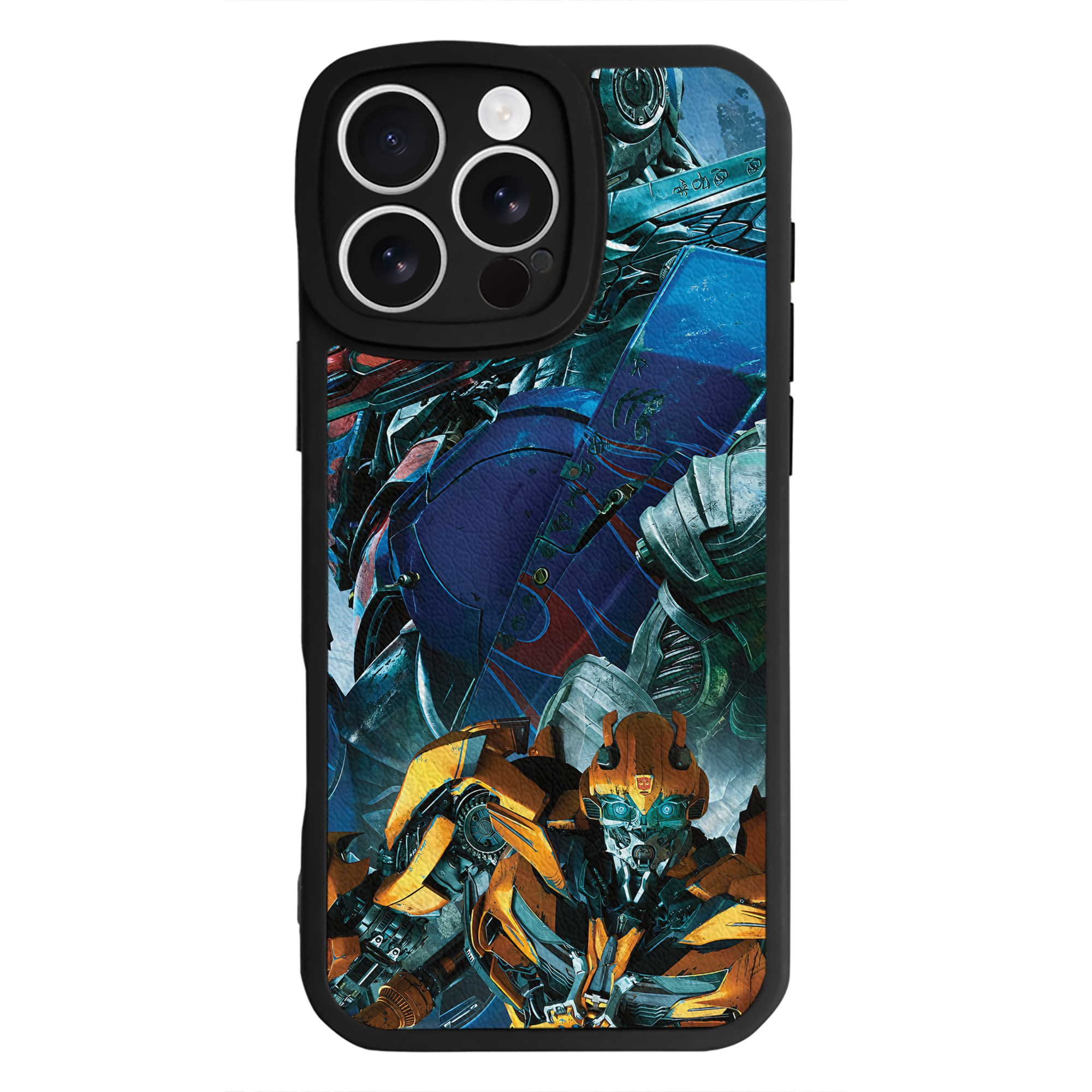（画像用） Transformers トランスフォーマー 【iPhone 16シリーズ対応】シリコンスマホケース（レザー調） 材質：シリコン